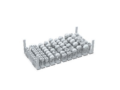 Skulls - Basing Bits (3d-printed / 72 Pcs) - image 3