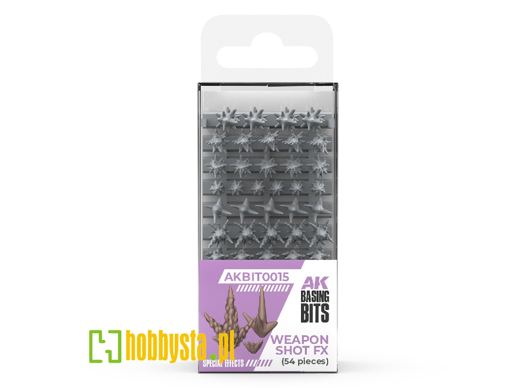 Weapons Shot Fx - Basing Bits (3d-printed / 54 Pcs) - image 1