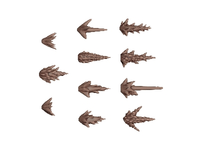 Weapons Shot Fx - Basing Bits (3d-printed / 54 Pcs) - image 2