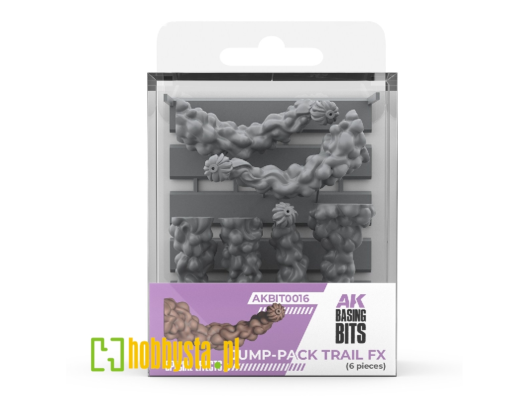 Jump-pack Trail Fx - Basing Bits (3d-printed / 6 Pcs) - image 1
