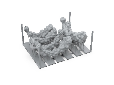 Jump-pack Trail Fx - Basing Bits (3d-printed / 6 Pcs) - image 3