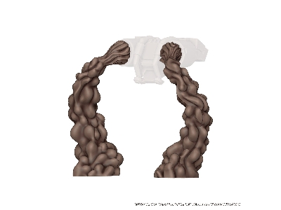 Jump-pack Trail Fx - Basing Bits (3d-printed / 6 Pcs) - image 4