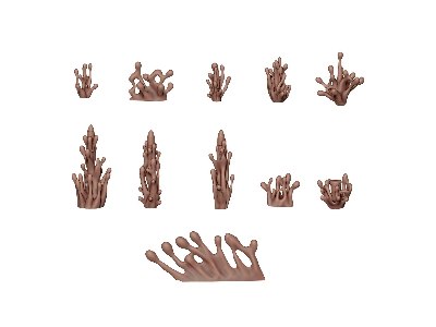 Blood Fx - Basing Bits (3d-printed / 54 Pcs) - image 2