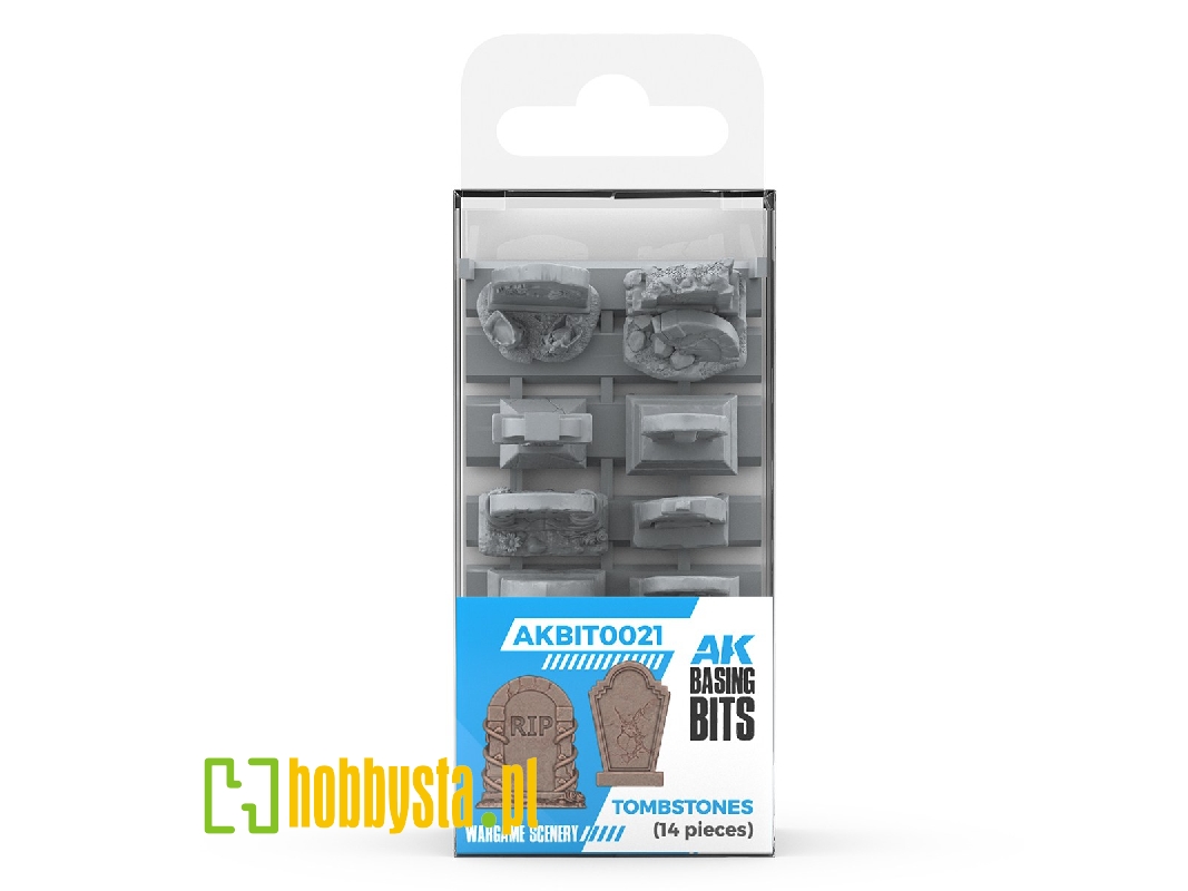 Tombstones - Basing Bits (3d-printed / 14 Pcs) - image 1
