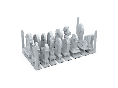 Tombstones - Basing Bits (3d-printed / 14 Pcs) - image 3