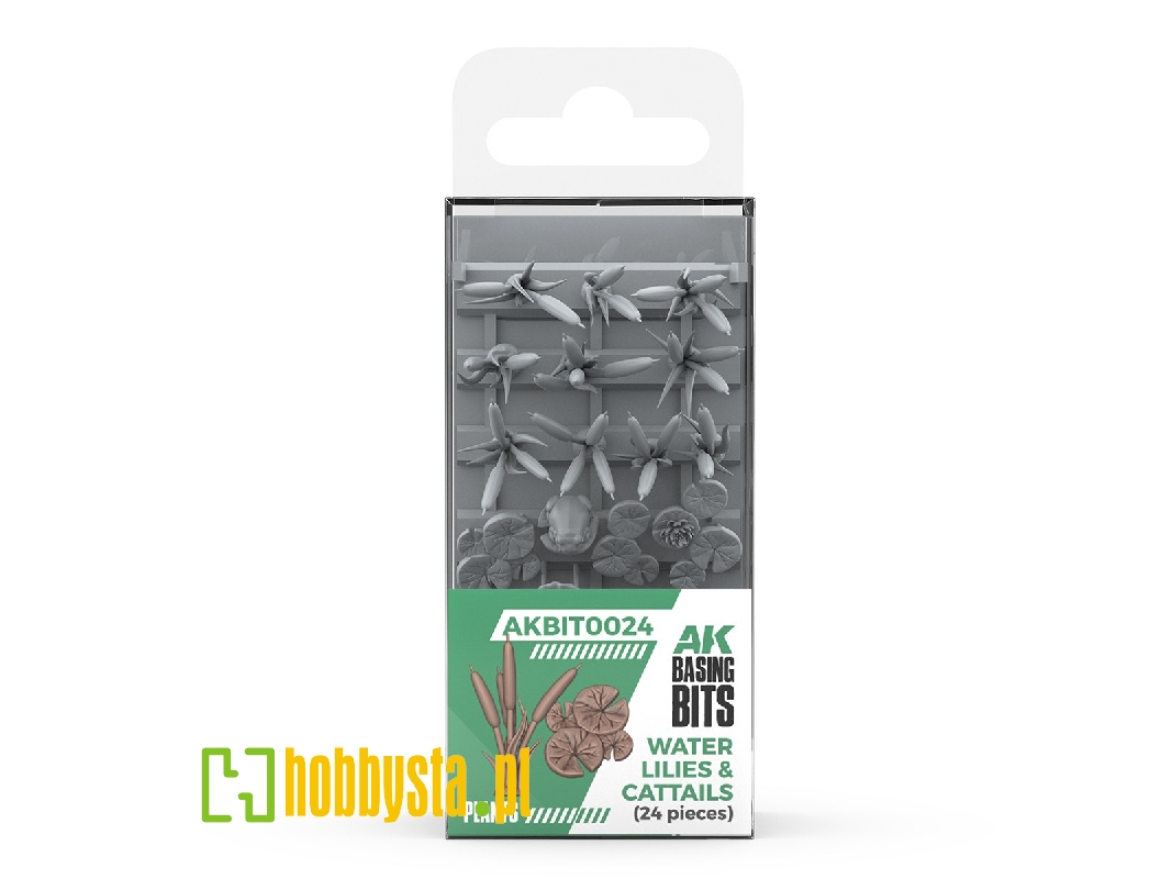Water Lilies & Cattails (3d-printed / 24 Pcs) - image 1