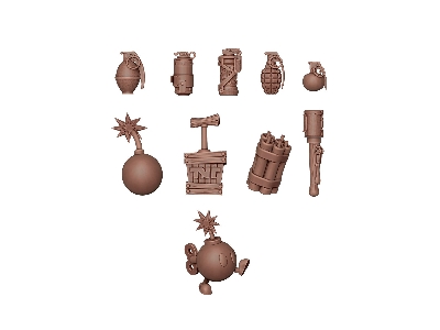 Bombs & Grenades (3d-printed / 72 Pcs) - image 2