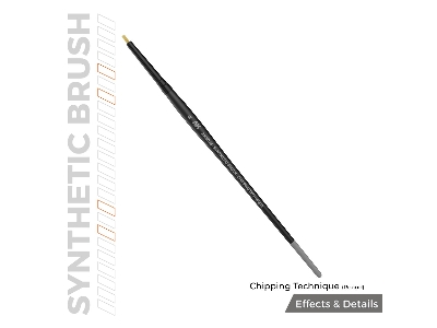 Ak Synthetic Brush - Chipping Technique (Round) - image 2