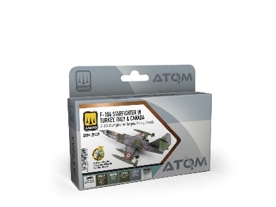 Atom-20929 F-104 Starfighter In Turkey, Italy & Canada Set - image 1