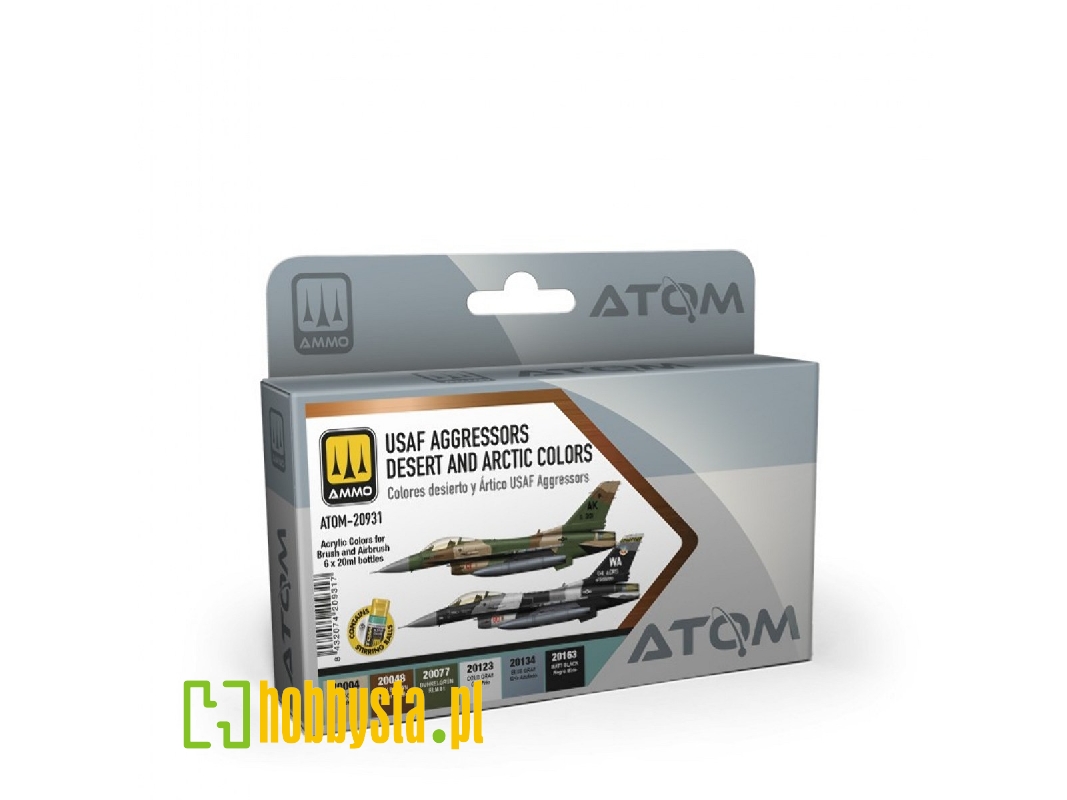 Atom-20931 Usaf Aggressors Desert And Artic Colors Set - image 1