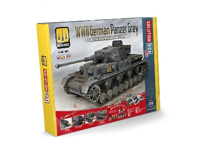 Solution Box Mini 33 - German Wwii  Panzer Grey (Multilingual) - image 1