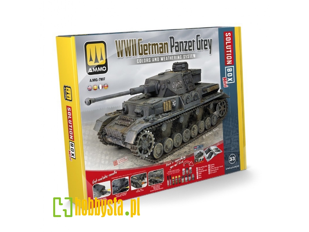 Solution Box Mini 33 - German Wwii  Panzer Grey (Multilingual) - image 1