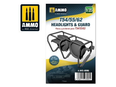 T-54 / T-55 And T-62 - Headlights & Guards (3d Printed) - image 2