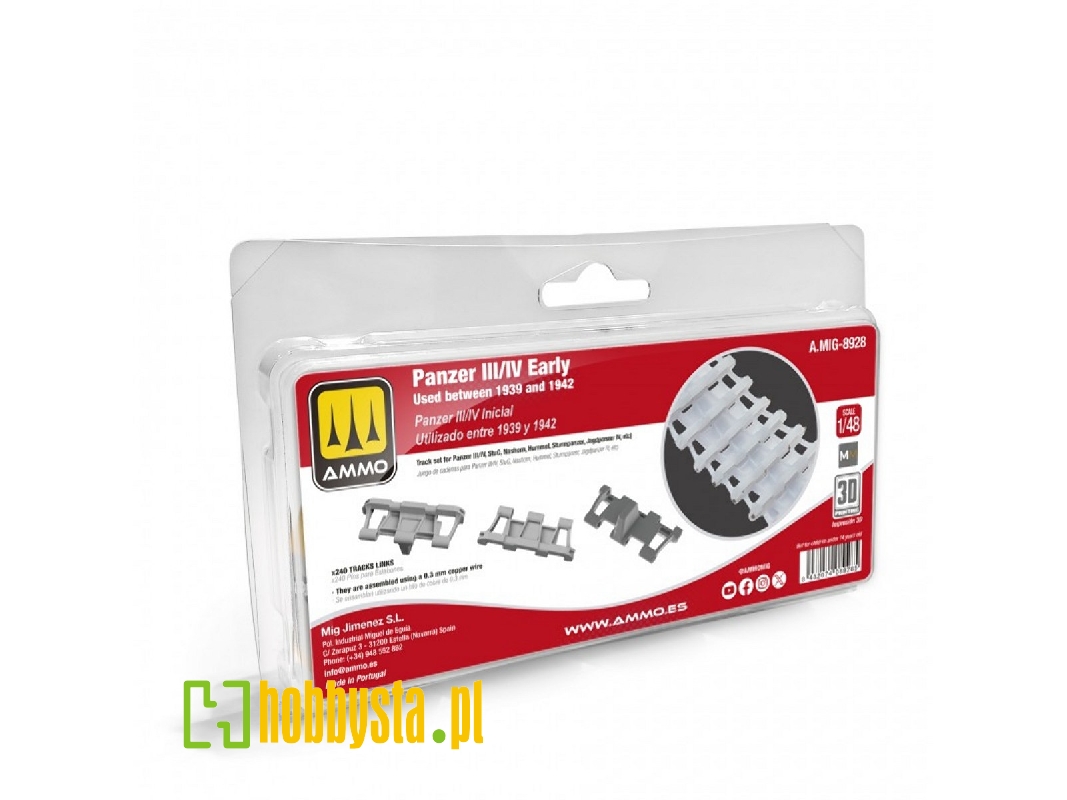 Panzer Iii / Panzer Iv Early - Tracks Used Between 1939 And 1942 (3d-printed) - image 1