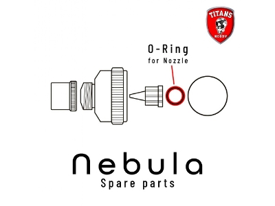 O-ring For Nozzle For Nebula Airbrush (Part 4) - image 1