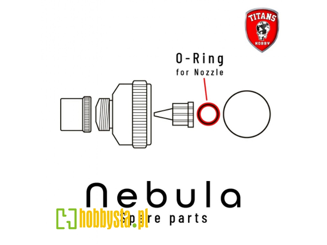 O-ring For Nozzle For Nebula Airbrush (Part 4) - image 1