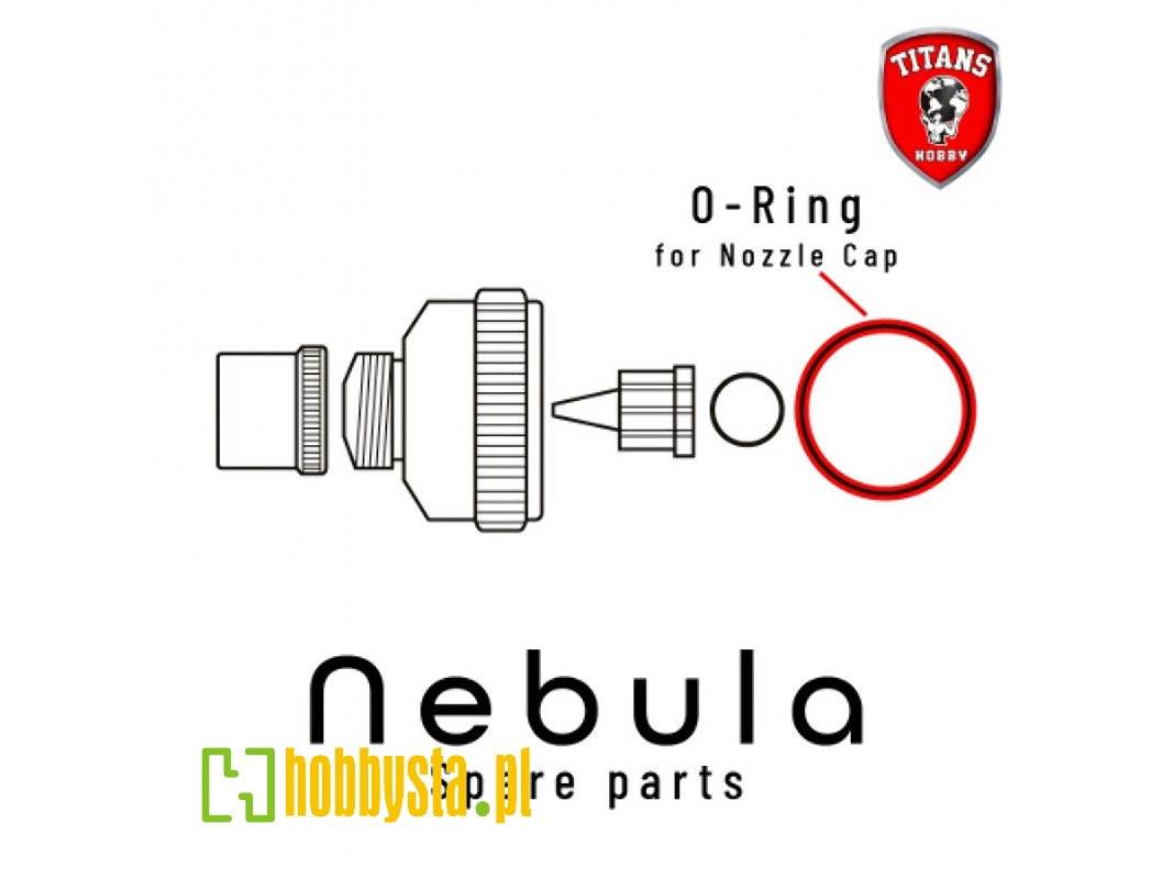 O-ring For Nozzle Cap For Nebula Airbrush (Part 5) - image 1