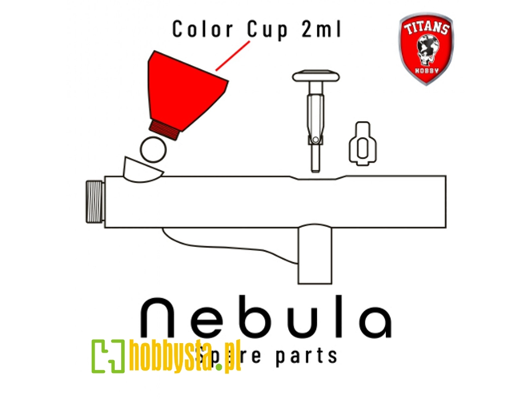 Color Cup 2 Ml For Nebula Airbrush (Part 7) - image 1