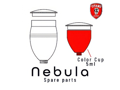 Color Cup 5ml For Nebula Airbrush (Part 29) - image 1