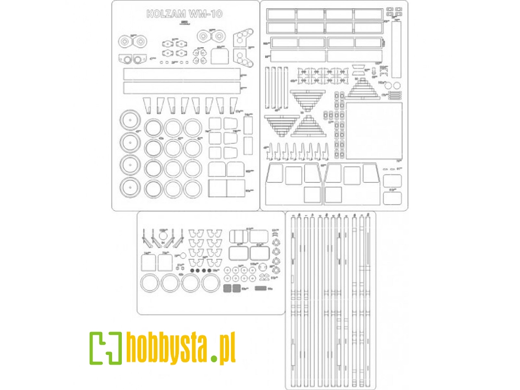 Kolzam Wm-10 - Laser Cut Frames, Truss, Refugee, Details - image 1