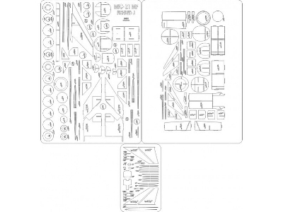 Mig-21 Mf - Laser Cut Frames - image 1