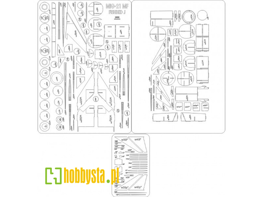 Mig-21 Mf - Laser Cut Frames - image 1