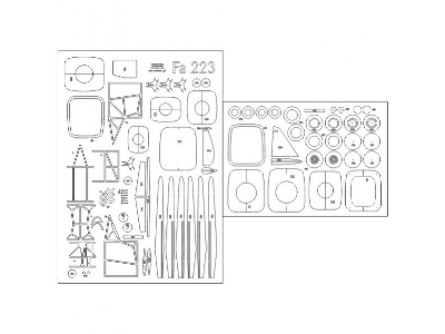 Focke-achgelis Fa 223 - Laser Cut Frames - image 1