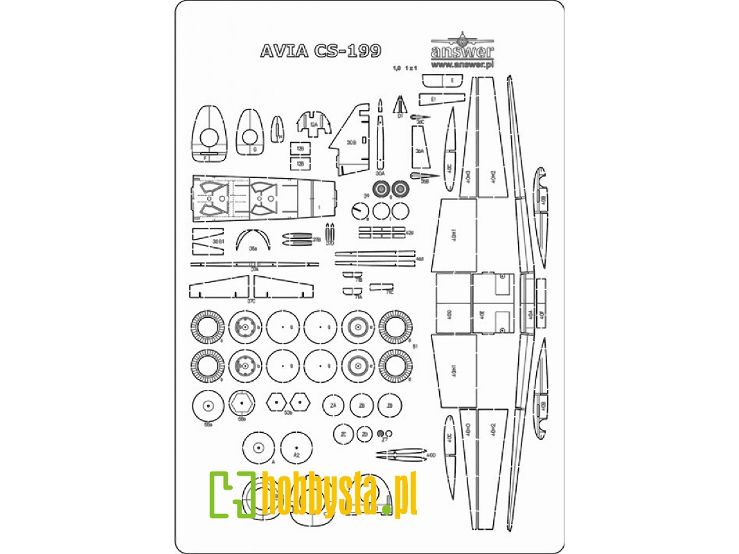 Avia Cs-199 - Laser Frames, Details - image 1