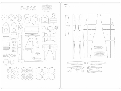 P-51c Mustang - Laser Frames, Details - image 1
