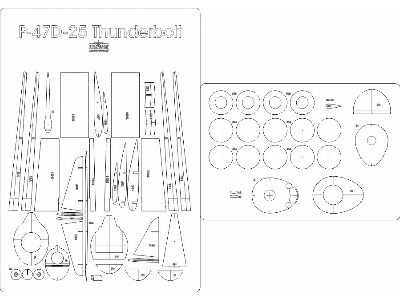 P-47d-25 Thunderbolt Seac - Laser Frames, Details - image 1
