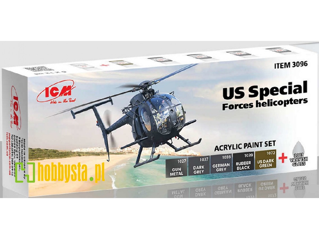 Acrylic Paint Set For Us Special Forces Helicopters - image 1