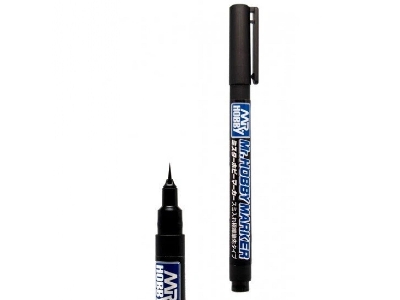 Cm-101 Mr. Hobby Marker Super Fine Tip Brush Pen Black - image 1