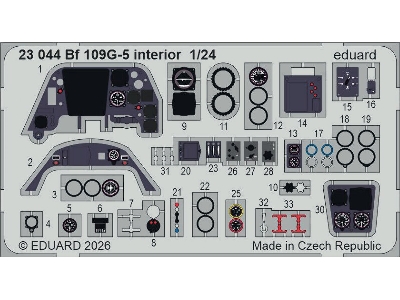 Messerschmitt Bf-109 G-5 - Interior Set (For Airfix Kits) - image 1
