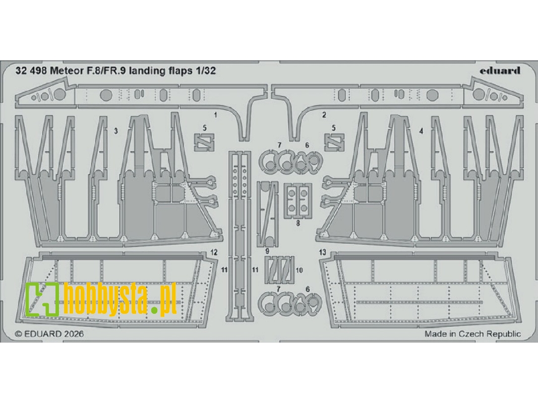 Gloster Meteor F.8 / Fr.9 - Landing Flaps (For Revell Kits) - image 1