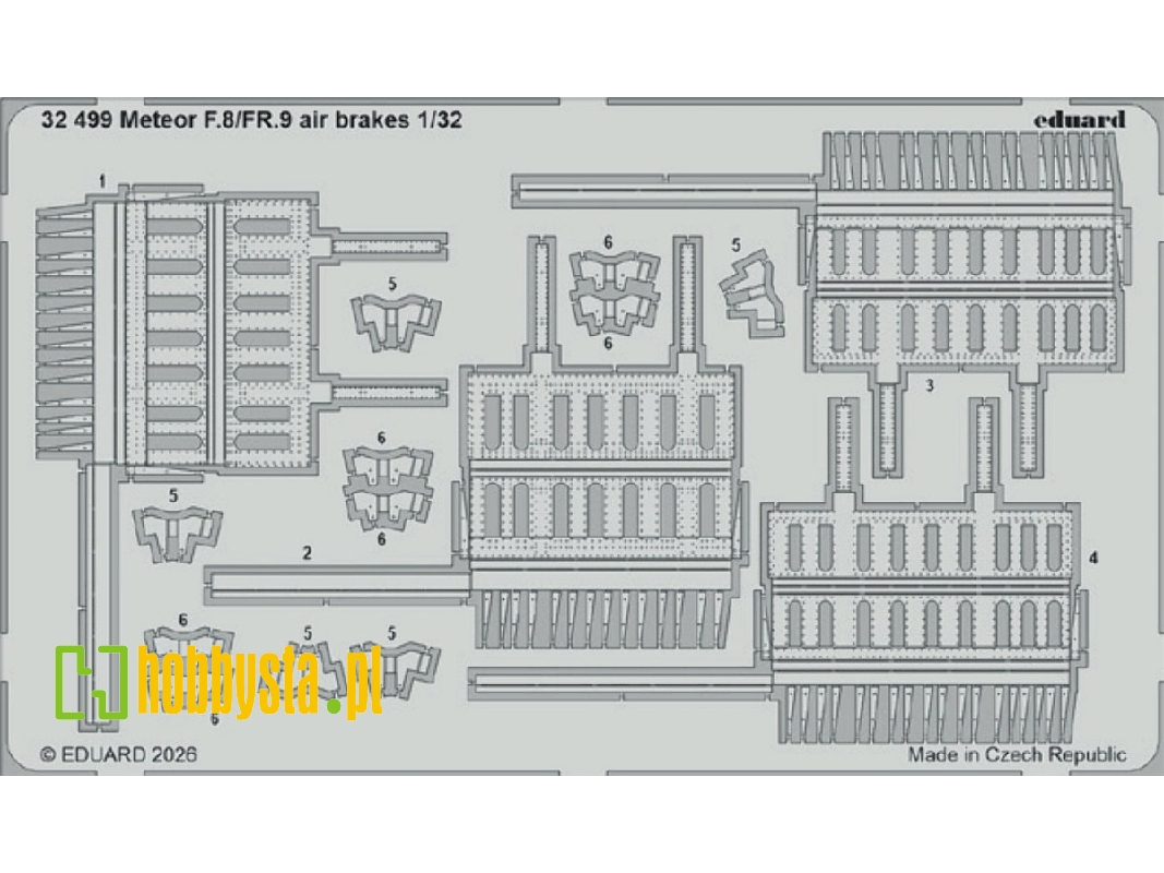 Gloster Meteor F.8 / Fr.9 - Air Brakes (For Revell Kits) - image 1