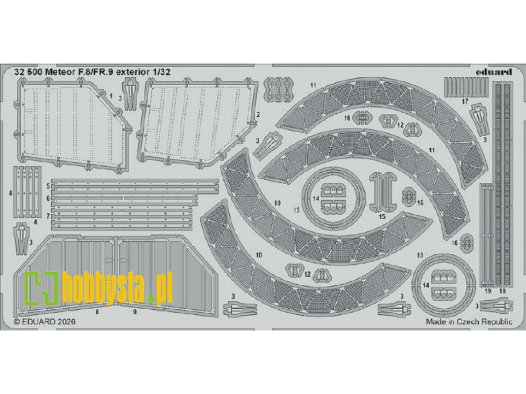 Gloster Meteor F.8 / Fr.9 - Exterior Set (For Revell Kits) - image 1