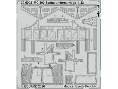 Macchi Mc.200 Saetta - Undercarriage (For Italeri Kits) - image 1
