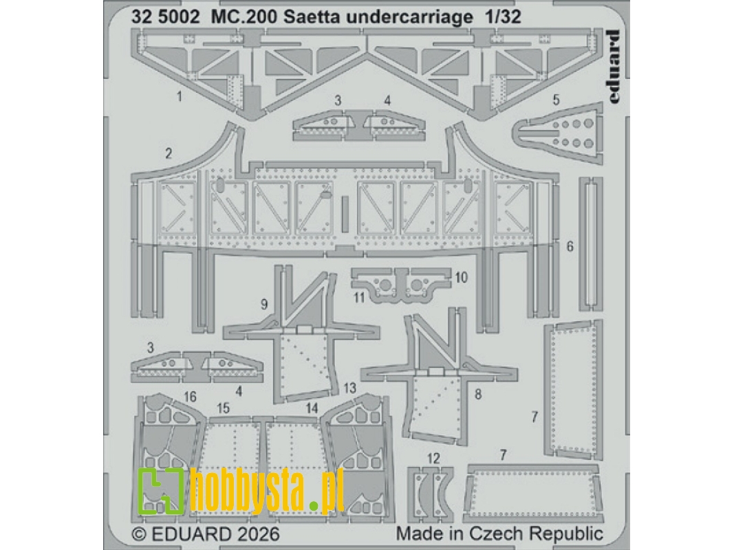 Macchi Mc.200 Saetta - Undercarriage (For Italeri Kits) - image 1