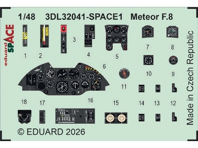 Gloster Meteor F.8 - Space Set (For Revell Kits) - image 1