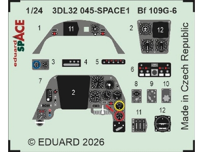 Messerschmitt Bf-109 G-6 - Space Set (For Airfix Kits) - image 1