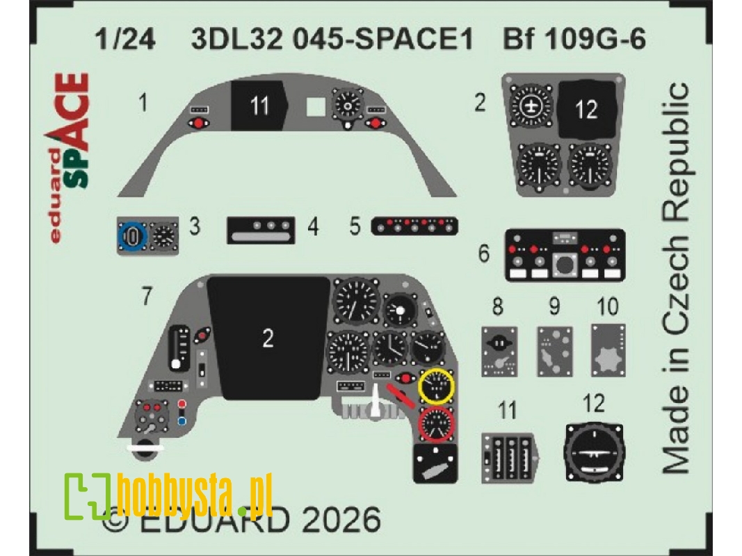 Messerschmitt Bf-109 G-6 - Space Set (For Airfix Kits) - image 1
