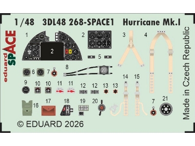 Hawker Hurricane Mk.I - Space Set (For Arma Hobby Kits) - image 1