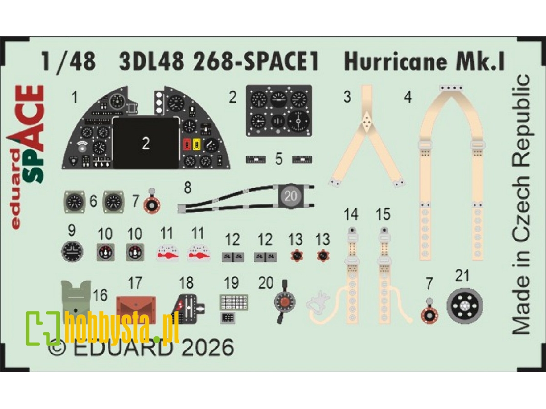 Hawker Hurricane Mk.I - Space Set (For Arma Hobby Kits) - image 1