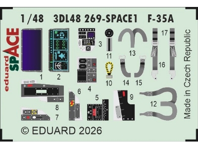 Lockheed Martin F-35 A Lightning Ii - Space Set (For Italeri Kits) - image 1