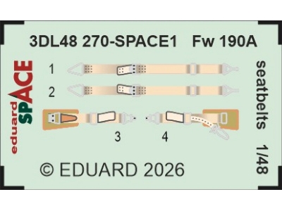 Focke Wulf Fw-190 A - Space Set Seatbelts - image 1