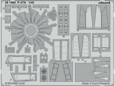 Republic P-47 N Thunderbolt - Pe Set (For Miniart Kits) - image 1