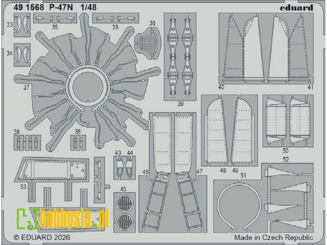 Republic P-47 N Thunderbolt - Pe Set (For Miniart Kits) - image 1