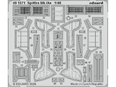 Supermarine Spitfire Mk.Ixe - Pe Set (For Airfix Kits) - image 1