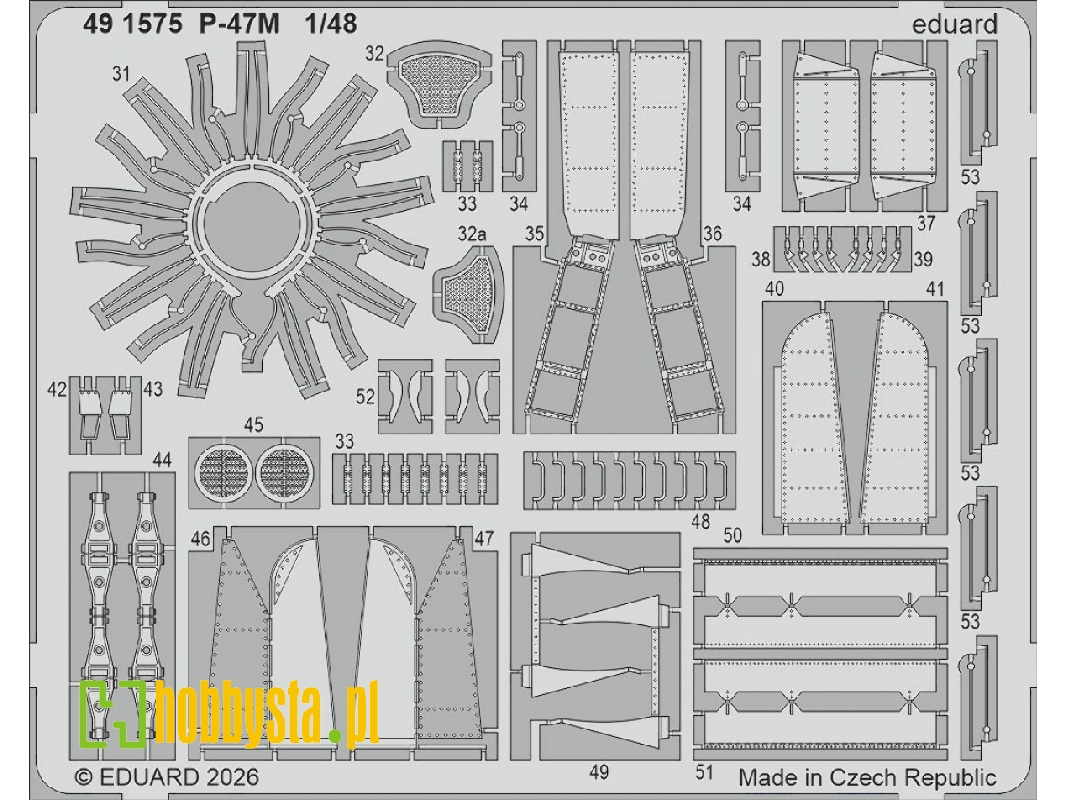 Republic P-47 M Thunderbolt - Pe Set (For Miniart Kits) - image 1