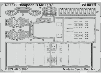 Handley Page Hampden B Mk.I - Pe Set (For Icm Kits) - image 1
